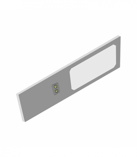 PLANA lampka podszafkowa LED 4W, 240lm, 4000K, z włącznikiem bezdotykowym, szara Orno AD-OM-6476L4/G/SW