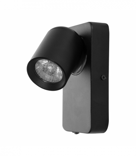 MALTA SP 1, oprawa ścienno-sufitowa, GU10 max. 12W, IP20, czarna, prostokątna podstawa Orno AD-OP-6480BGU10