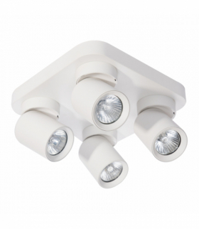 MALTA SP 4, oprawa ścienno-sufitowa, GU10 max. 4x12W, IP20, biała, kwadratowa podstawa Orno AD-OP-6486WGU10