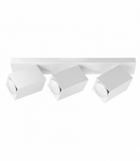 KUBAR SP 3, oprawa ścienno-sufitowa, 3xGU10, IP20, biała Orno AD-OP-6511WGU10