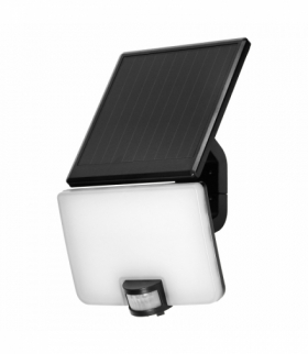 SOLIS LED 10W, naświetlacz solarny z czujnikiem ruchu PIR, 1200lm, IP54, 4000K, 3000 mAh, czarny Orno AD-SL-6467BLR4