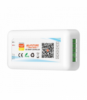 Bezprzewodowy sterownik do taśm LED RGBW Tuya, 5-24V 24A Orno AD-TL-6501/RGBW