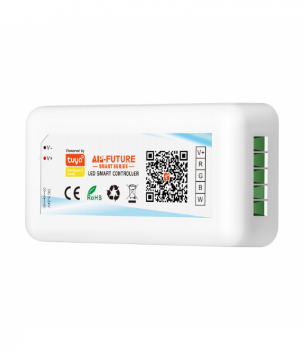 Bezprzewodowy sterownik do taśm LED RGBW Tuya, 5-24V 24A Orno AD-TL-6501/RGBW