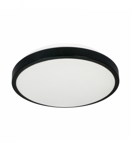 SELENE plafon 2xE27, max. 2x60W, czujnik mikrofalowy, IP54, czarny Orno CL/2XE27-10MV/B