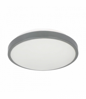 SELENE plafon 2xE27, max. 2x60W, czujnik mikrofalowy, IP54, szary Orno CL/2XE27-10MV/G