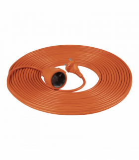 Przedłużacz PVC IP20 20m 1x2P, H03VV-F 2x1mm² Orno GES-3/20M