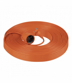 Przedłużacz PVC IP20 50m 1x2P, H03VV-F 2x1mm² Orno GES-3/50M