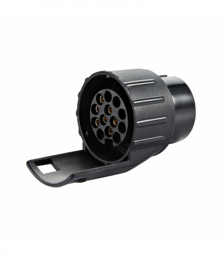 Adapter gniazda przyczepy 7/13-pinowy, tworzywo, 12/24V Orno OR-AE-13288