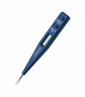 Elektroniczny próbnik napięcia 5w1, test obecności, pomiar, indukcja, ciągłość, polaryzacja DC, niebieski Orno OR-AE-13289