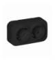 ToDo Gniazdo podwójne 2x2P+Z, 16A/230VAC, IP20,Schuko,Czarne Orno OR-OE-7206(GS)/B
