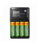 Ładowarka K620, 4xAA lub AAA + 4 szt. akumulatorków AA 2100mAh Kodak 30944725