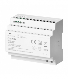 Zasilacz na szyne DIN, 12VDC, 11,3A, 135,6W, 6 modułów Orno OR-PSU-1666