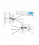 Antena DVB-T TRIA-MAX uniwersalna VHF/UHF, polaryzacja pozioma/pionowa ze zwrotnicą LAMEX LXDVBT50