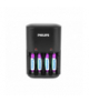Ładowarka do akumulatorków + 4 x AAA, 800mAh SCB1450NB Philips LXSCB1450