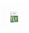 ŁADOWARKA DO AKUMULATORÓW + 2xAAA 700mAh +2xAA 1300mAh Philips-SCB4013NB/00 - PORT USB PHILIPS LX033828