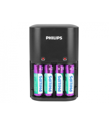 Ładowarka do akumulatorków + 4 x AA, 2100 mAh, SCB1490 Philips LXSCB1490