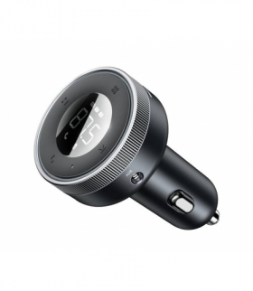 Transmiter FM Enjoy Bluetooth MP3 ładowarka samochodowa czarna Baseus LXBAS023