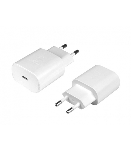 ŁADOWARKA SIECIOWA USB-C BIAŁA SAMSUNG EP-TA800 3A SUPER FAST CHARGING 3000mA QUICK TYP-C PD 25W LAMEX LX27995