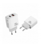 Ładowarka sieciowa CE12 PD QC 3.0 20W 1xUSB 1xUSB-C biała XO LXCE12