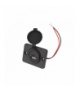 ŁADOWARKA SAMOCHODOWA DO ZABUDOWY USB-A+TYPE-C 2x2,4A TOTAL 4,8A LAMEX LXG533