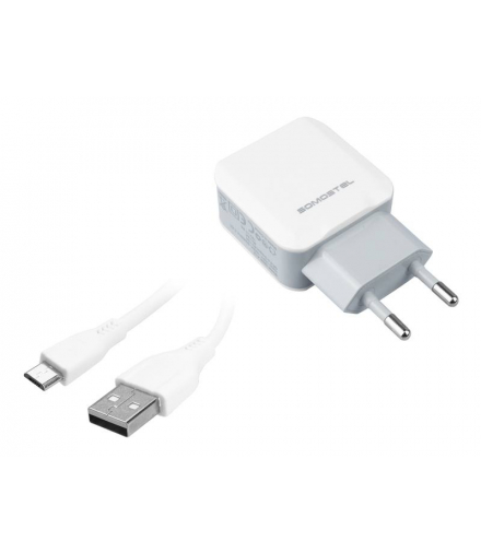 Ładowarka sieciowa SMS-A12, Fast Charger, QC 3.0, 3 A + kabel Micro USB Somostel LXSMS12/K