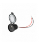ŁADOWARKA SAMOCHODOWA DO ZABUDOWY USB-A+TYPE-C 3,1A IP67 LAMEX LXG530