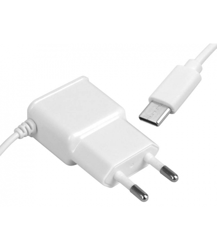 Ładowarka sieciowa wtyk USB type-C 1A biała LTC LXG262