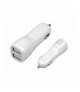 Ładowarka samochodowa dual USB 2.1A biała LTC LXG0200