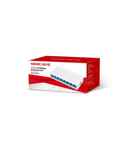 Switch Mercusys MS108, 8 portów RJ45 10/100 Mbps. MERCUSYS LXMS108