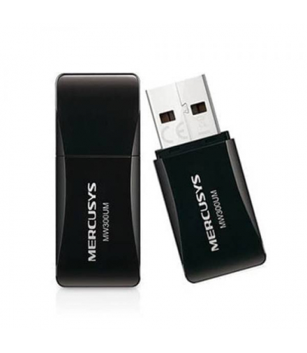 Karta sieciowa USB MW300UM bezprzewodowa, jednopasmowa, 300 MB/s, 802.11n/g/b / MERCUSYS MERCUSYS LXMW300UM