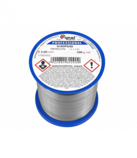 Cyna 2mm 500g Sn60Pb40. Cynel LX930.