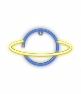 Neon LED SATURN żółty niebieski Bat + USB FLNE11 TFO Forever Light RTV100228