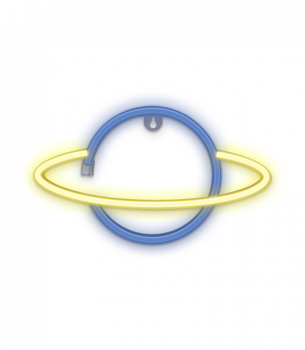 Neon LED SATURN żółty niebieski Bat + USB FLNE11 TFO Forever Light RTV100228