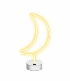 Neon na podstawce LED KSIĘŻYC biały NNE06 TFO Neolia RTV100279