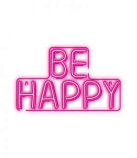 Neon PLEXI LED BE HAPPY róż NNE10 TFO Neolia RTV100292