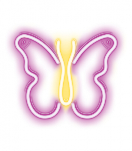 Neon LED MOTYL róż NNE03 TFO Neolia RTV100306