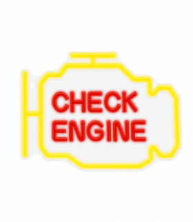 Neon PLEXI LED CHECK ENGINE żółto czerwony NNE21 TFO Neolia RTV100477