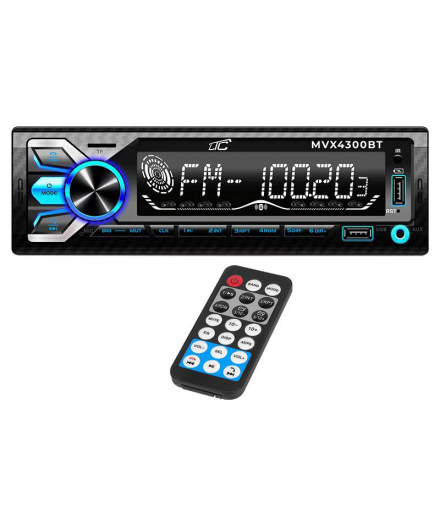 Radio samochodowe LTC MVX4300BT BT/SD/USB CHARGER USB 2A +PILOT, MULTICOLOR. LXMVX4300BT