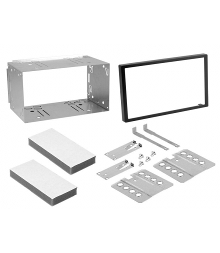 Zestaw ramka montażowa 2-DIN (182 x 103mm - 2 x ISO RADIO) DIETZ LAMEX LXRAM3509