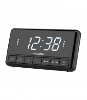 Radiobudzik HYUNDAI RAC341PLLBW zegar,radio FM,alarm,regulacja jasności wyświetlacza LAMEX LXRAC341