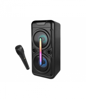 Głośnik Bluetooth BKK 2x4 FM/AUX/SD/USB ,podświetlenie LED,mikrofon akumulator 2x1500mAh LXB83