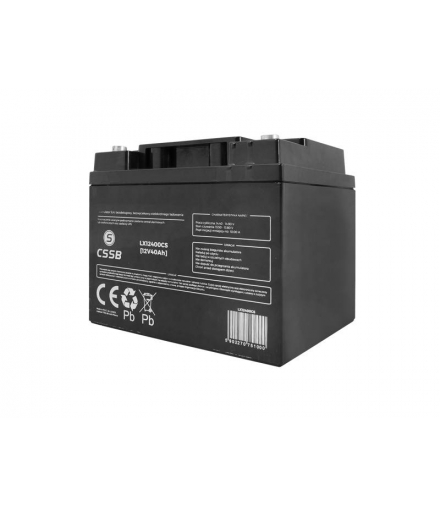 Akumulator bezobsługowy SLA 12V40AH. LX12400CS