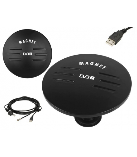 Antena DVB-T samochodowa MAGNET USB. LXDVBT46