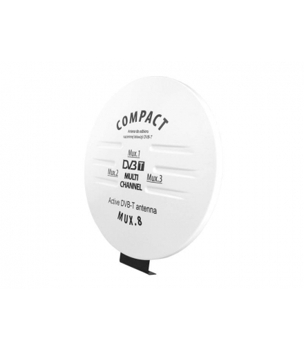 Antena DVB-T Compact 230 V, biała. LXDVBT53