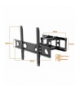 Uchwyt ścienny do LCD 37-75 z regulacją, 2 ramiona. LTC LXLCD102P