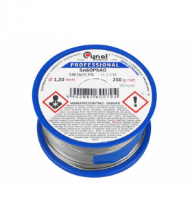 Cyna 1.20/250g/Sn60Pb40. Cynel LX921.