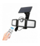Lampa solarna LED SUNARI FLS-04 POTRÓJNA z czujnikiem 8W 600lm barwa zimna 2400mAh Li-Ion Forever Light RTV100325