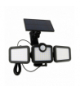Lampa solarna LED SUNARI FLS-04 POTRÓJNA z czujnikiem 8W 600lm barwa zimna 2400mAh Li-Ion Forever Light RTV100325
