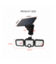 Lampa solarna LED SUNARI FLS-04 POTRÓJNA z czujnikiem 8W 600lm barwa zimna 2400mAh Li-Ion Forever Light RTV100325