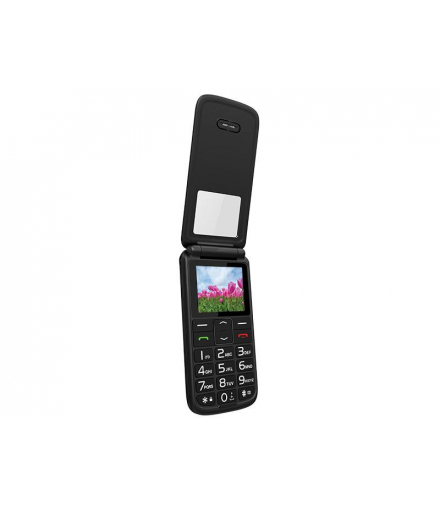 Telefon dla seniora MOB30 z klapką, czarny. LTC LXMOB30